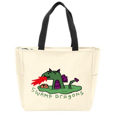 Paint Swamp Dragons Zip Tote Bag