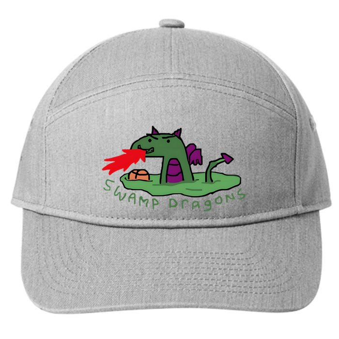 Paint Swamp Dragons 7-Panel Snapback Hat