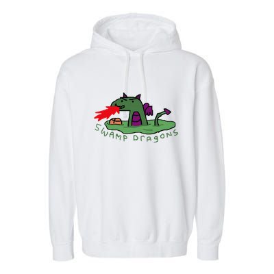 Paint Swamp Dragons Garment-Dyed Fleece Hoodie