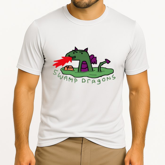 Paint Swamp Dragons Cooling Performance Crew T-Shirt