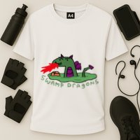 Paint Swamp Dragons Cooling Performance Crew T-Shirt