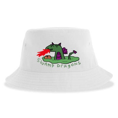 Paint Swamp Dragons Sustainable Bucket Hat
