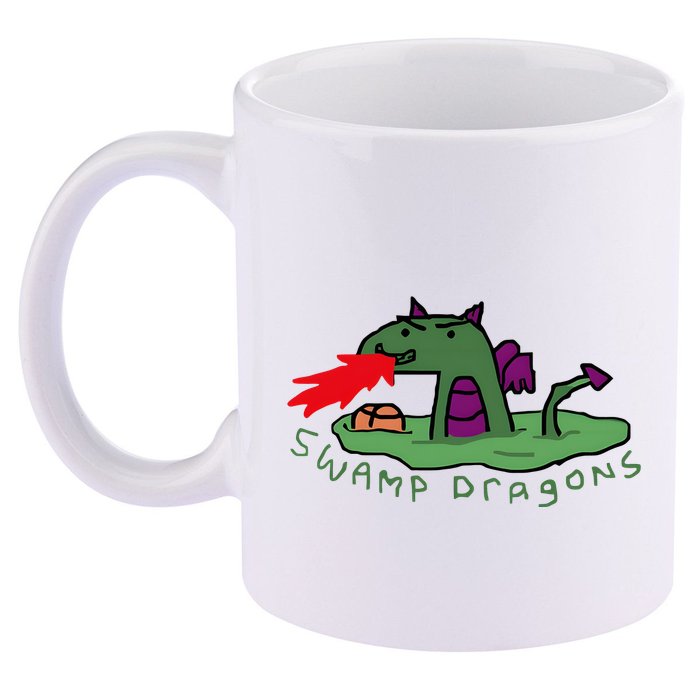 Paint Swamp Dragons 11oz C Handle Ceramic Mug