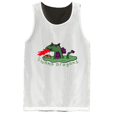 Paint Swamp Dragons Mesh Reversible Basketball Jersey Tank