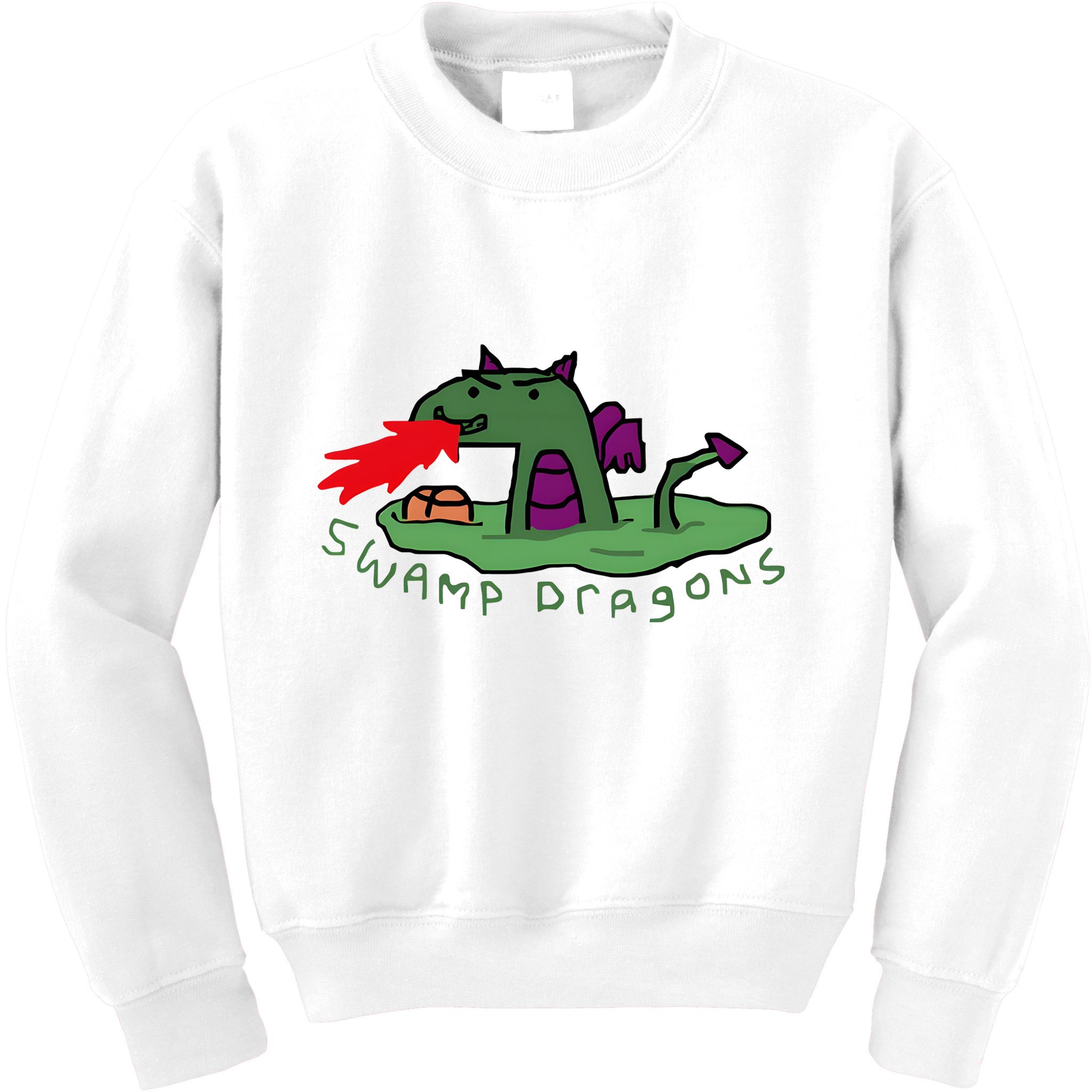 Paint Swamp Dragons Kids Sweatshirt