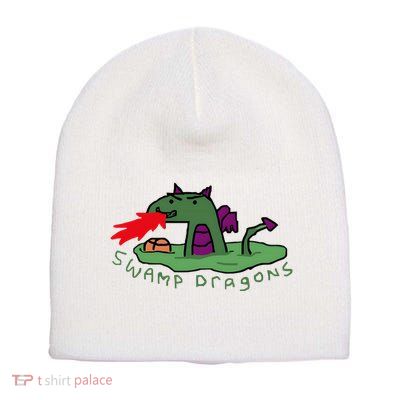 Paint Swamp Dragons Short Acrylic Beanie