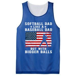 Patriotic Softball Dad Like A Baseball Dad Gift Mesh Reversible Basketball Jersey Tank