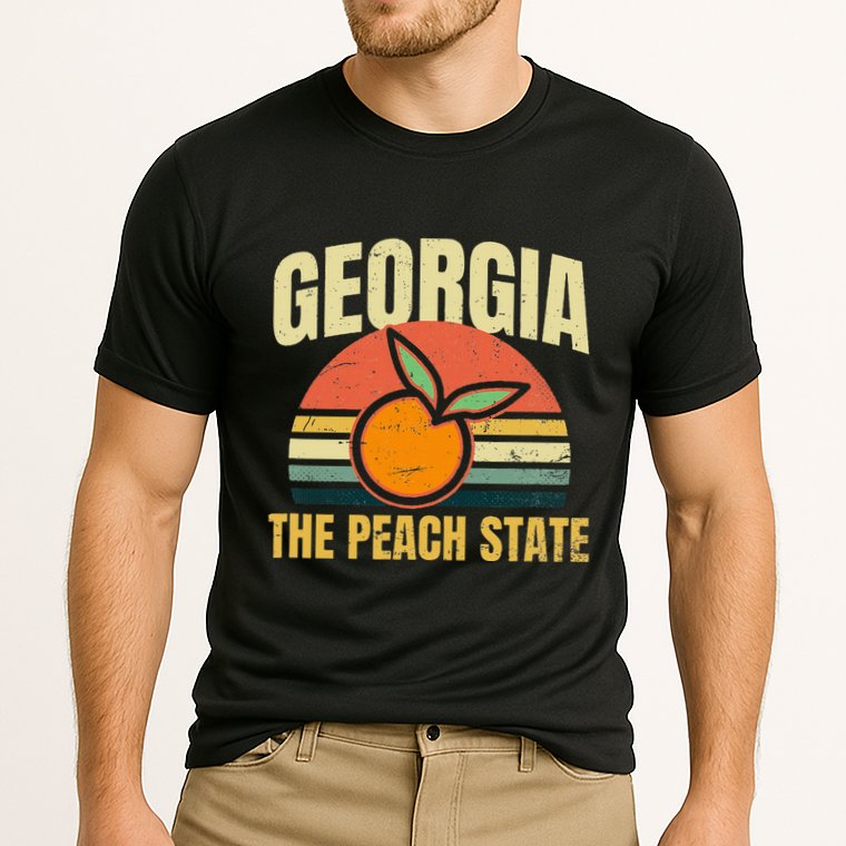 Peach State Design Georgia Peach Performance Shirt