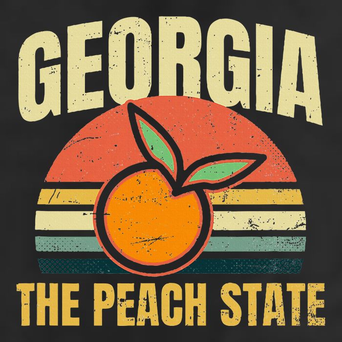 Peach State Design Georgia Peach 25L Jumbo Tote