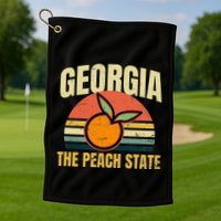 Peach State Design Georgia Peach Golf Towel