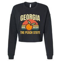Peach State Design Georgia Peach Cropped Pullover Crew