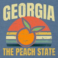 Peach State Design Georgia Peach Garment-Dyed Sweatshirt