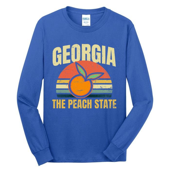 Peach State Design Georgia Peach Tall Long Sleeve T-Shirt