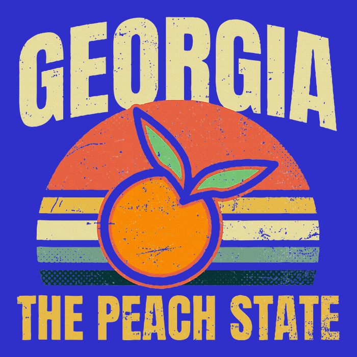 Peach State Design Georgia Peach Tall Sweatshirt