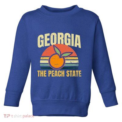 Peach State Design Georgia Peach Toddler Sweatshirt