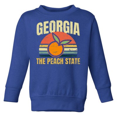 Peach State Design Georgia Peach Toddler Sweatshirt