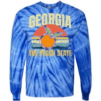 Peach State Design Georgia Peach Tie-Dye Long Sleeve Shirt