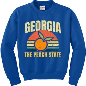 Peach State Design Georgia Peach Kids Sweatshirt