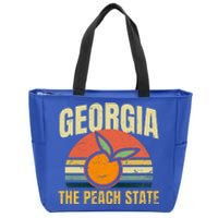 Peach State Design Georgia Peach Zip Tote Bag