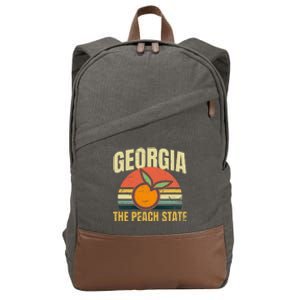 Peach State Design Georgia Peach Cotton Canvas Backpack