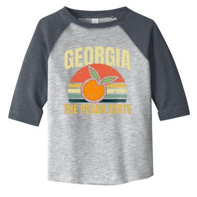 Peach State Design Georgia Peach Toddler Fine Jersey T-Shirt