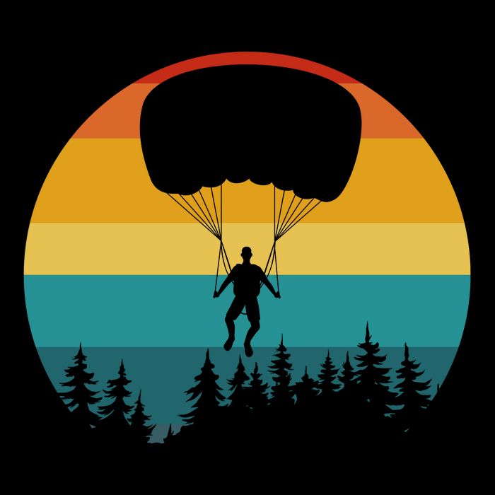Parasailing Sunset Design Cooling Performance Crew T-Shirt