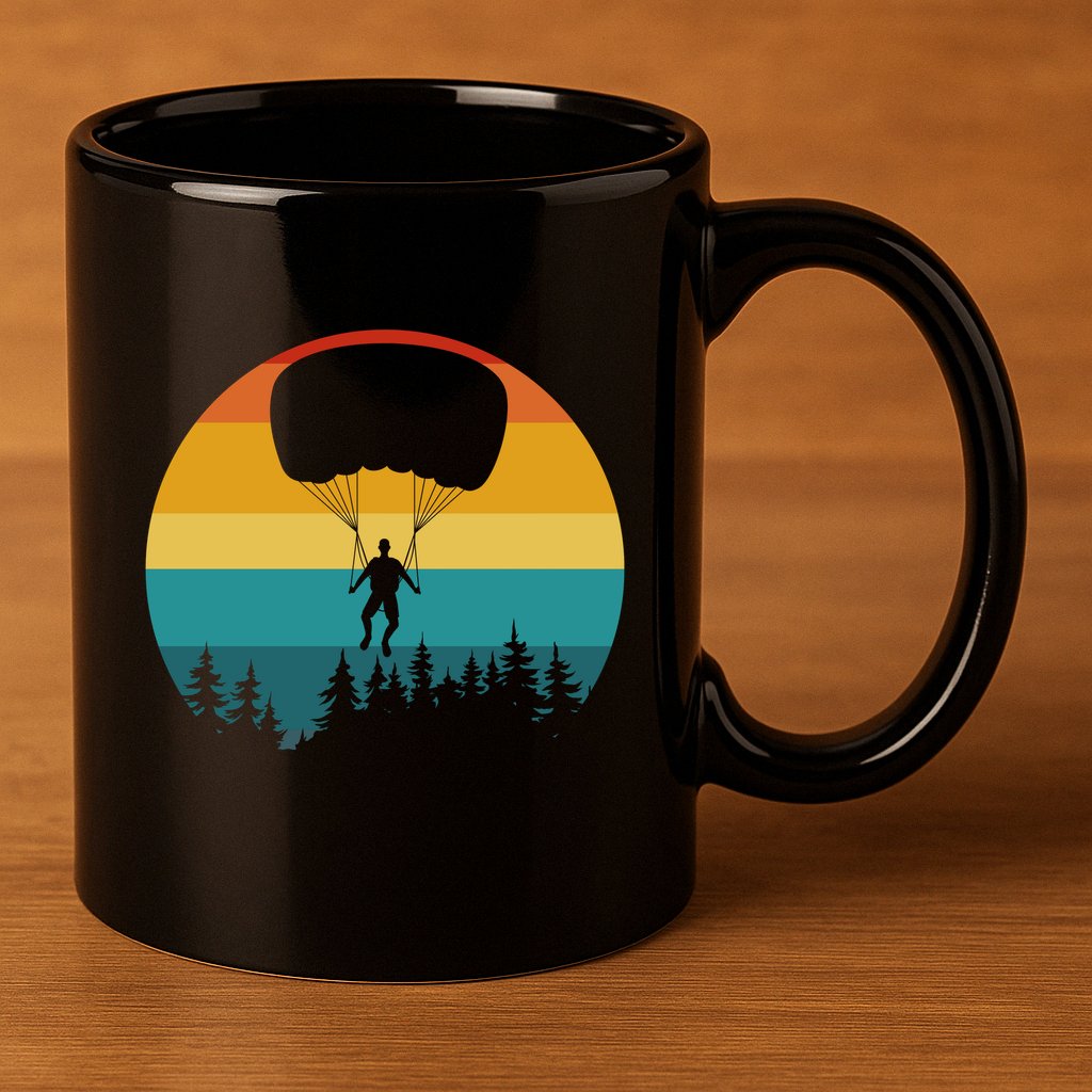 Parasailing Sunset Design 11oz C Handle Ceramic Mug
