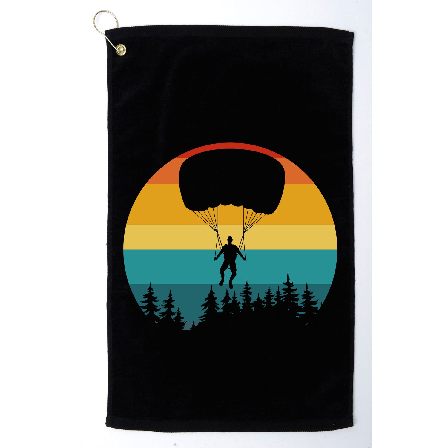 Parasailing Sunset Design Golf Towel