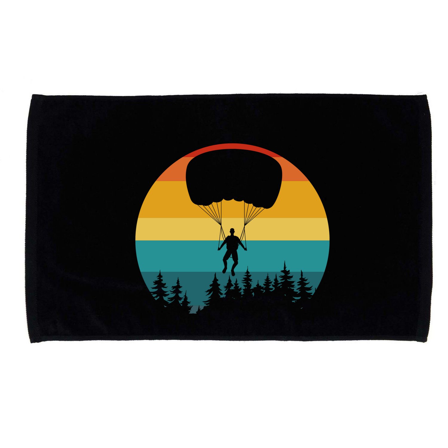 Parasailing Sunset Design Microfiber Hand Towel