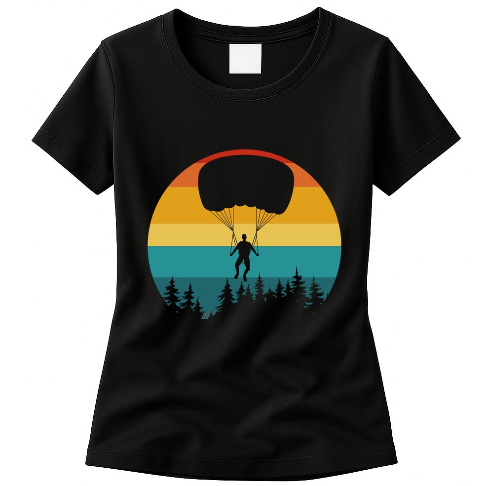 Parasailing Sunset Design Womens T-Shirt