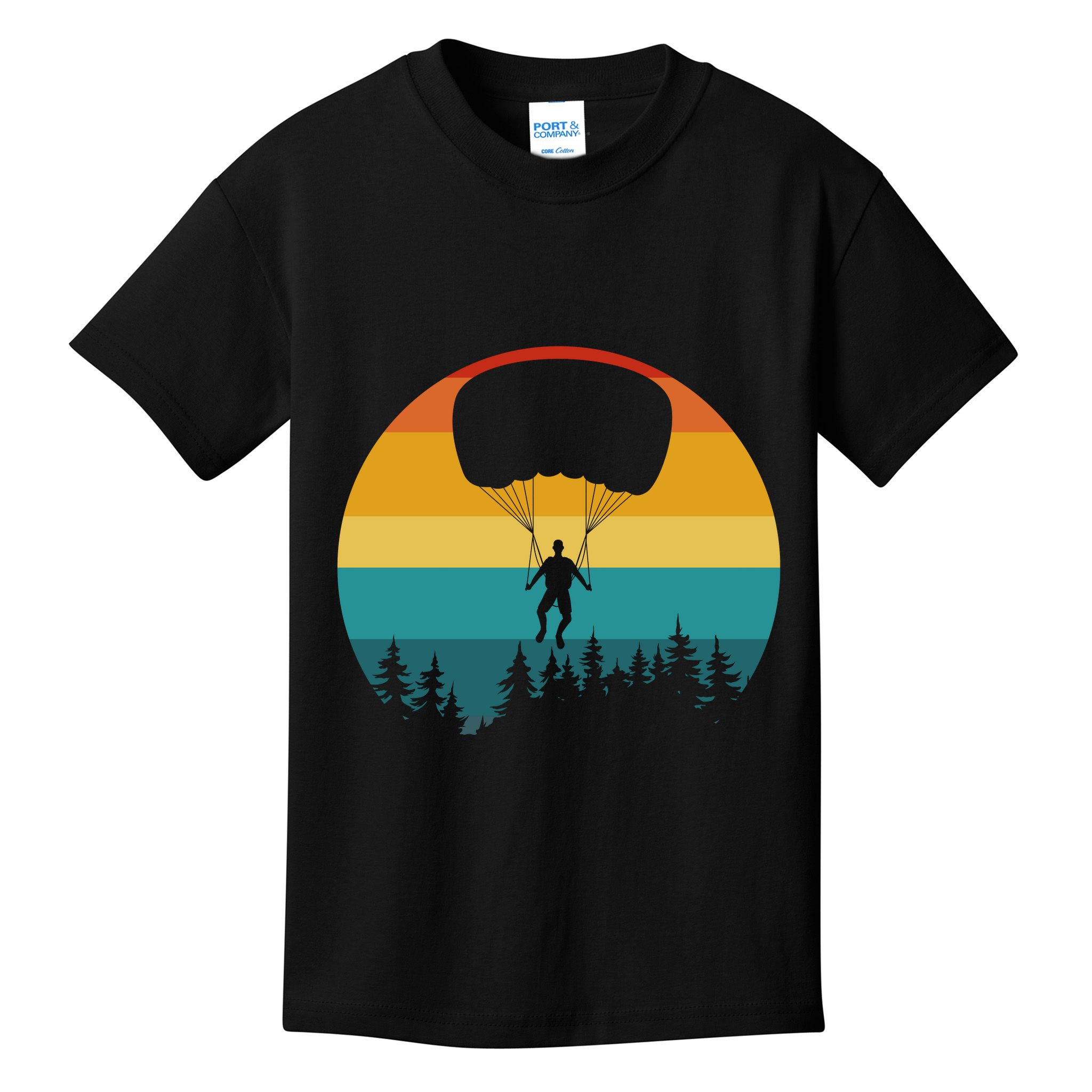 Parasailing Sunset Design Kids T-Shirt