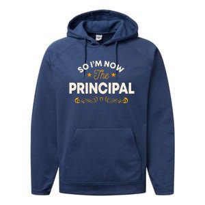 Principal School Director Head Teacher Instructor Headmaster Performance Fleece Hoodie