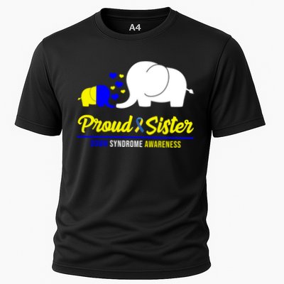Proud Sister Down Syndrome Awareness Elephant Performance Shirt