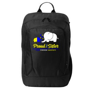 Proud Sister Down Syndrome Awareness Elephant City Backpack