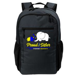 Proud Sister Down Syndrome Awareness Elephant Daily Commute Backpack