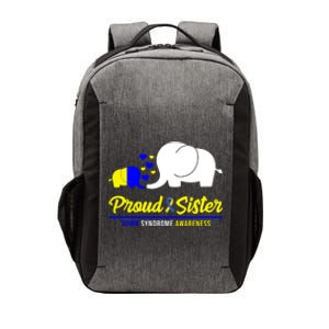 Proud Sister Down Syndrome Awareness Elephant Vector Backpack