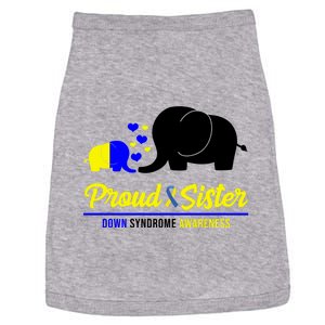 Proud Sister Down Syndrome Awareness Elephant Doggie Tank