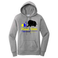 Proud Sister Down Syndrome Awareness Elephant Women's Pullover Hoodie