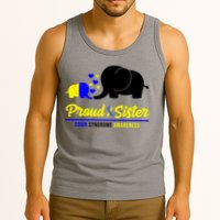 Proud Sister Down Syndrome Awareness Elephant Tank Top