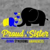 Proud Sister Down Syndrome Awareness Elephant Tank Top