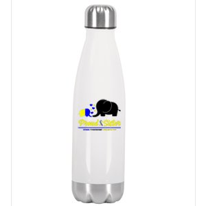 Proud Sister Down Syndrome Awareness Elephant Stainless Steel Insulated Water Bottle