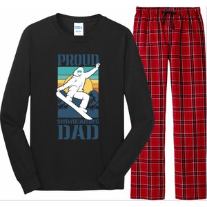 Proud Snowboarding Dad Father Snowboarder Snowboard Daddy Gift Long Sleeve Pajama Set