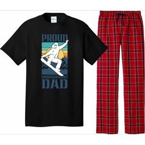 Proud Snowboarding Dad Father Snowboarder Snowboard Daddy Gift Pajama Set