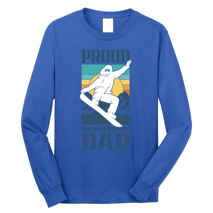 Proud Snowboarding Dad Father Snowboarder Snowboard Daddy Gift Long Sleeve Shirt