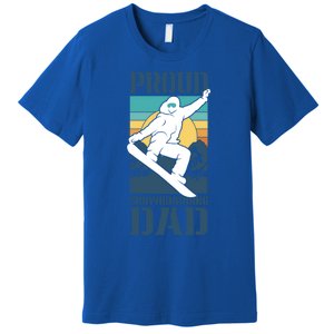 Proud Snowboarding Dad Father Snowboarder Snowboard Daddy Gift Premium T-Shirt