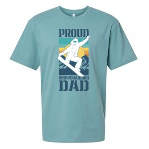 Proud Snowboarding Dad Father Snowboarder Snowboard Daddy Gift Sueded Cloud Jersey T-Shirt