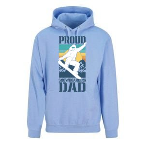 Proud Snowboarding Dad Father Snowboarder Snowboard Daddy Gift Unisex Surf Hoodie