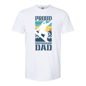 Proud Snowboarding Dad Father Snowboarder Snowboard Daddy Gift Softstyle CVC T-Shirt