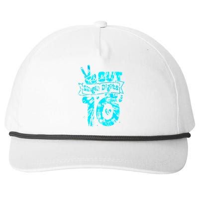 Peaceout Single Digits IM 10 Digits Tie Dye Birthday Girl Snapback Five-Panel Rope Hat