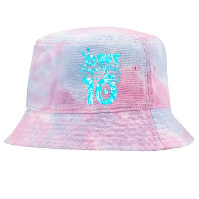 Peaceout Single Digits IM 10 Digits Tie Dye Birthday Girl Tie-Dyed Bucket Hat